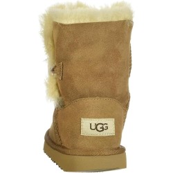 Bottes UGG K Bailey Button II Enfant Mouton Souple Naturel