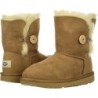 Bottes UGG K Bailey Button II Enfant Mouton Souple Naturel