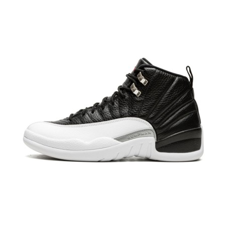 Air Jordan 12 "Black Nubuck" - Matériau Velouté Noir